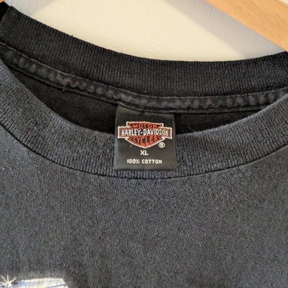 Harley Davidson Motorcycle Tee "Feel the thunder" Used XL 1995 - Picture 6 of 8